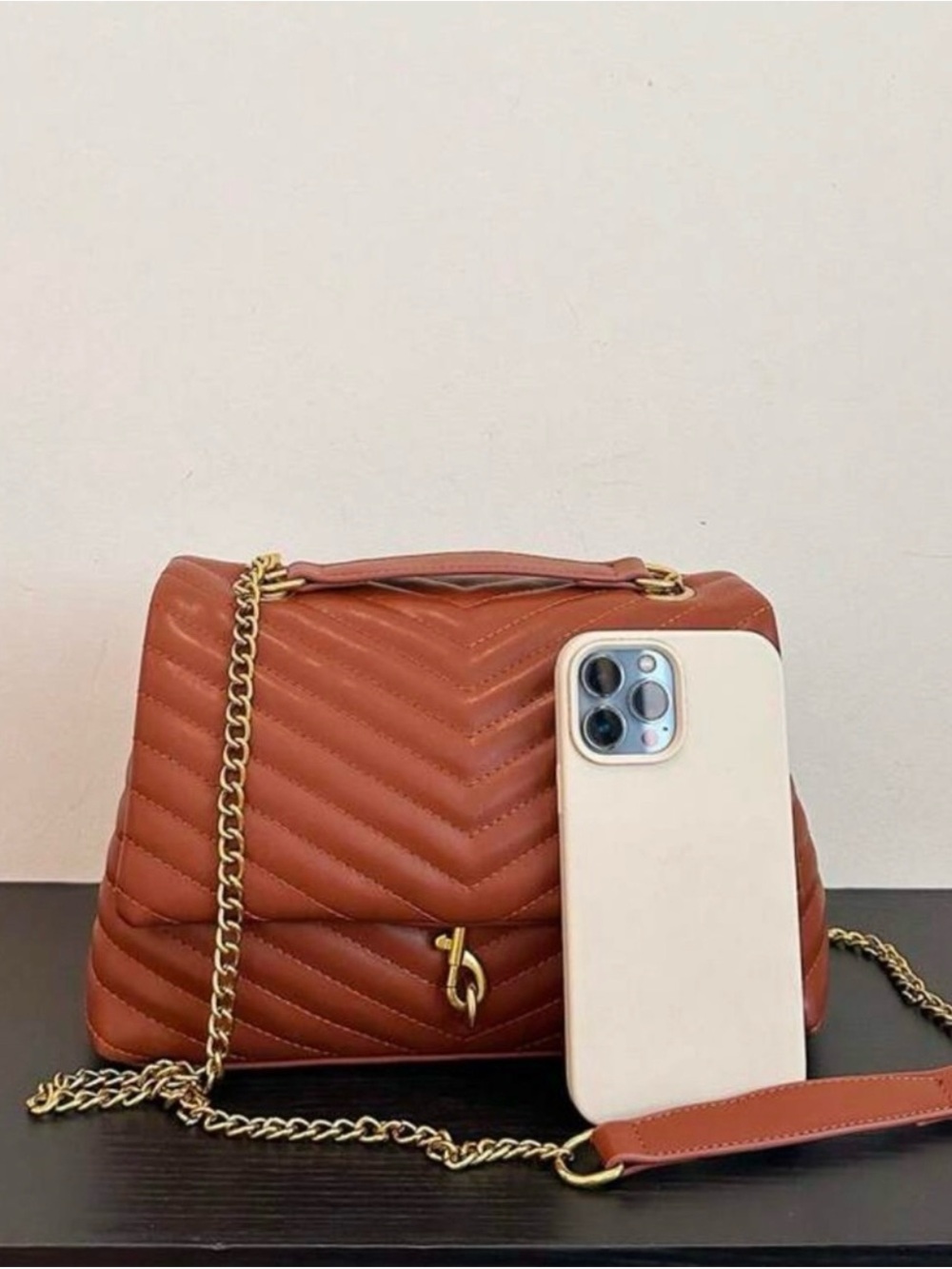 Brown satchel purse - Picture 5 of 7